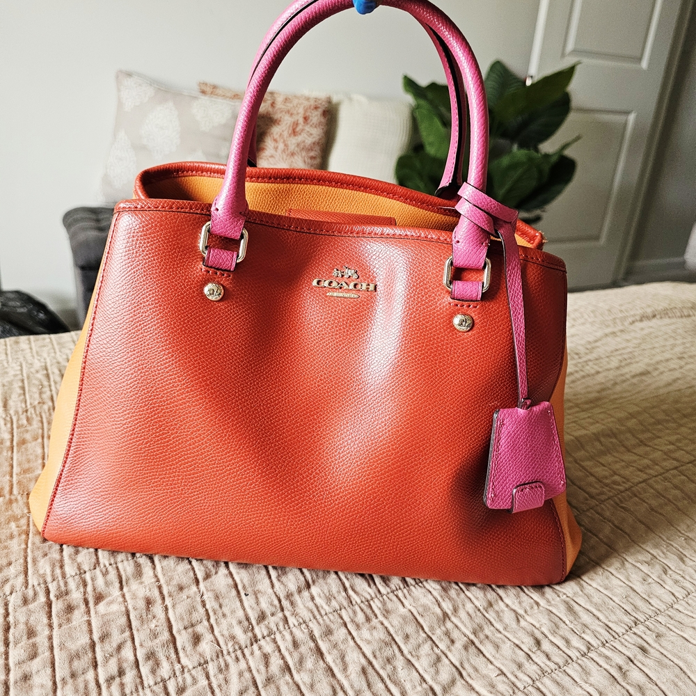 Coach Orange and Pink Women's Bag